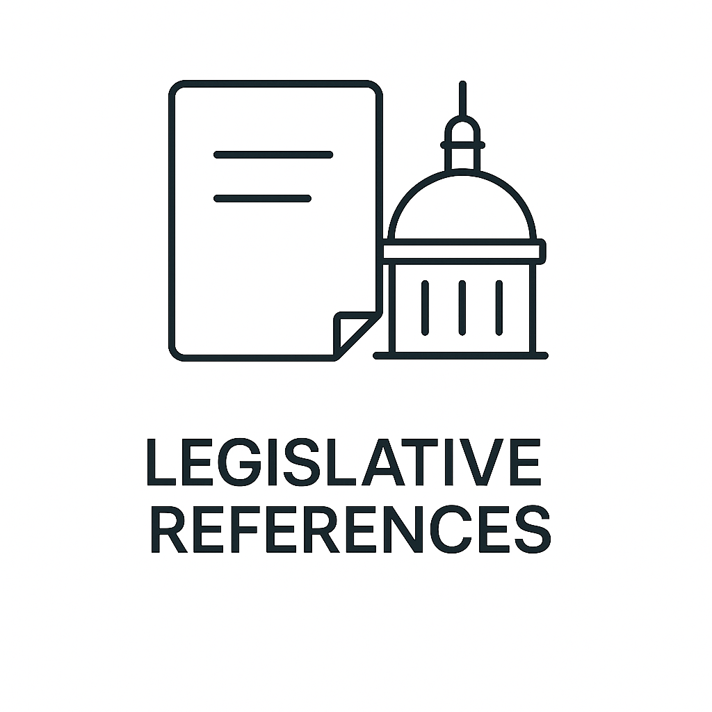 Legislative References